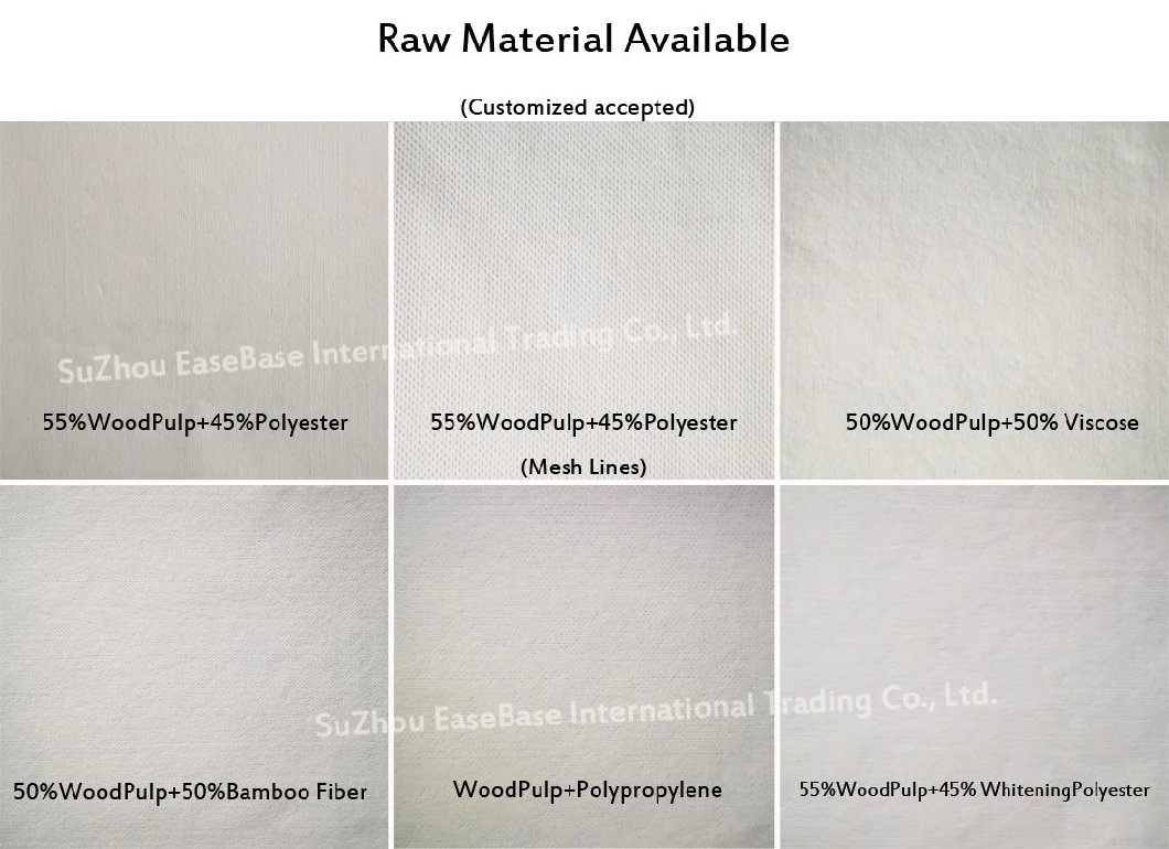 Wood Pulp and Polyester Lint Free Industrial Wipes Roll