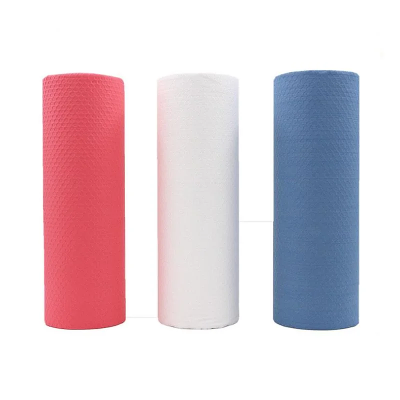 50% Wood Pulp and 50% Pet Nonwoven Fabric, Polyester Spunlace Non Woven Fabric